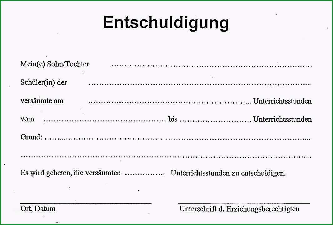 15 entschuldigung frr schule wegen arzttermin muster