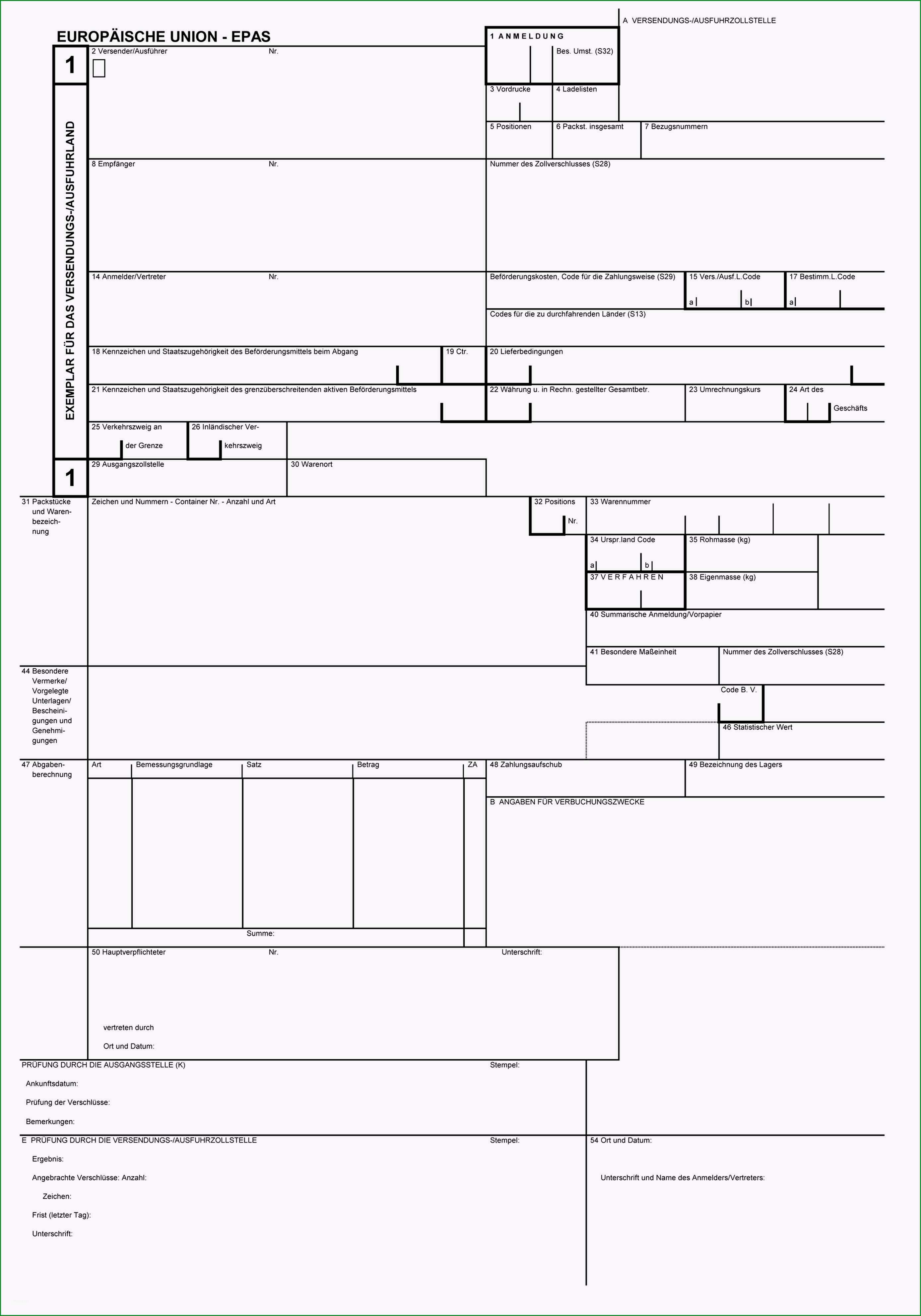 frachtbrief vorlage fur wort