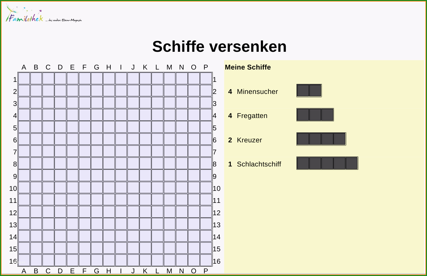 8 schiffe versenken vorlage