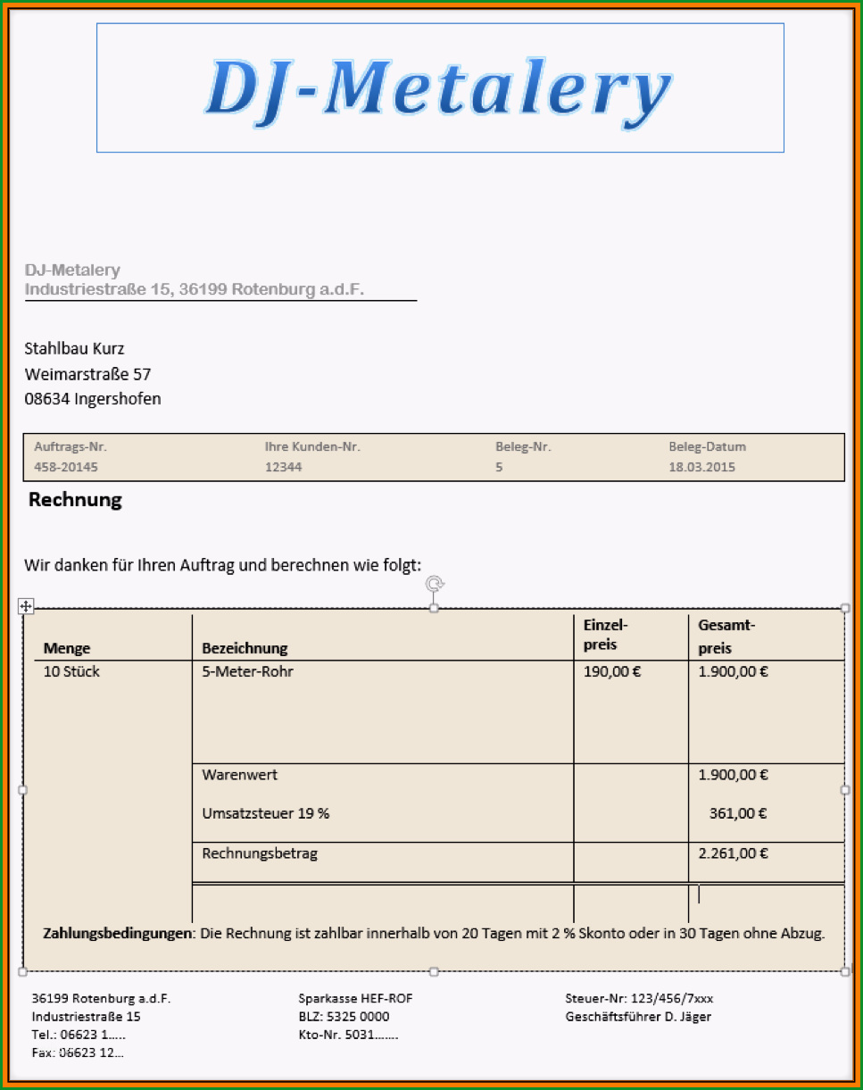 8 unternehmensvorstellung muster