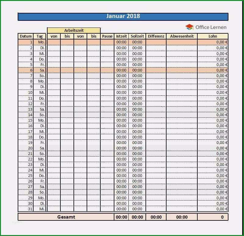arbeitszeitnachweis vorlage kostenlos hubsch arbeitszeitnachweis vorlagen fur excel
