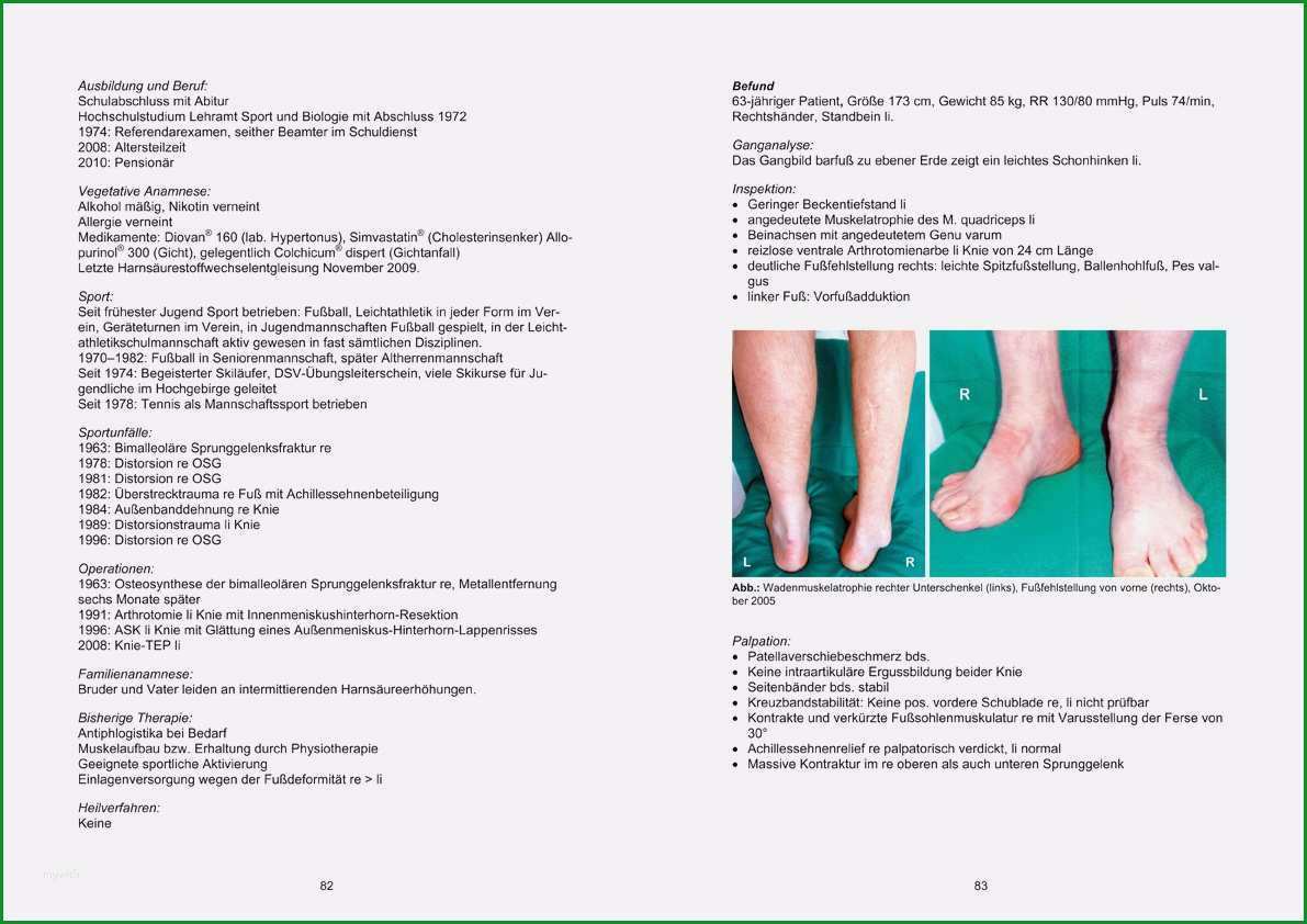 befund physiotherapie vorlage elegant falle in der orthopa