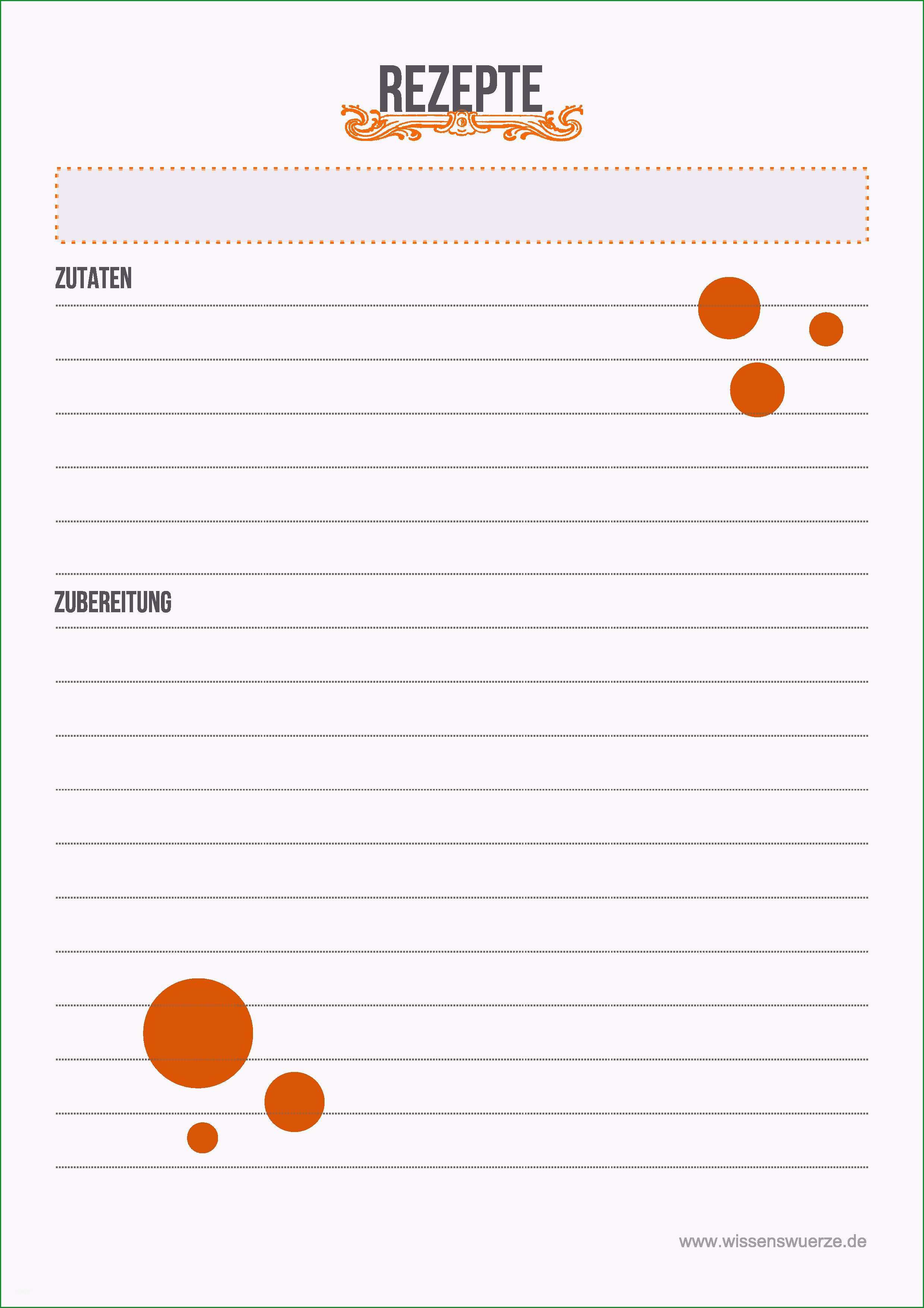kochrezept vorlage