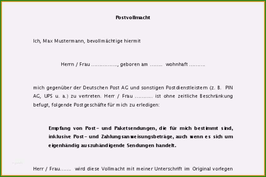 burgschaft miete vorlage erstaunlich 12 vollmacht vorlage