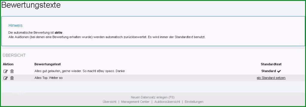 ebay bewertung vorlage