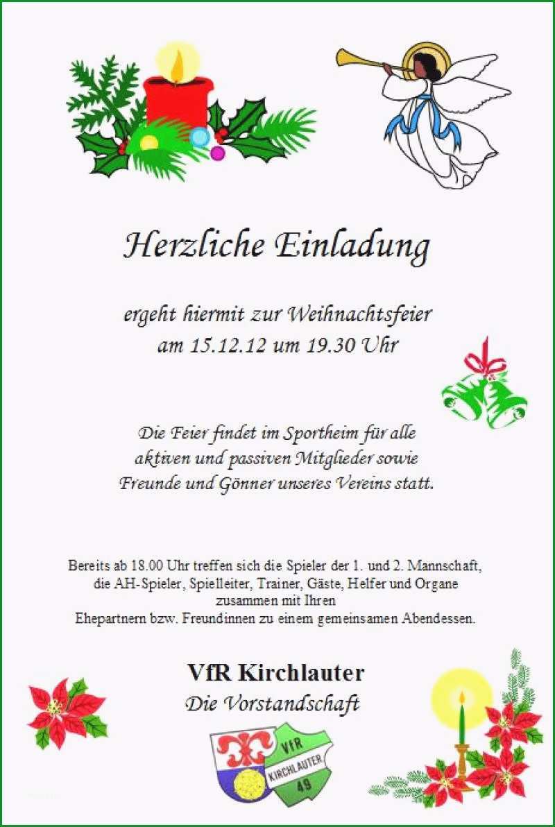 Fantastisch Einladung Weihnachtsfeier Vorlage Word