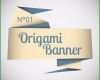 Fantastisch Elegant origami Banner Vorlage