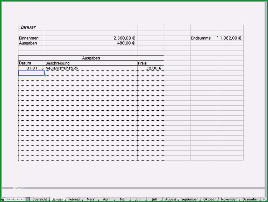 excel tabelle einnahmen ausgaben vorlage best of haushaltsbuch als excel vorlage kostenlos