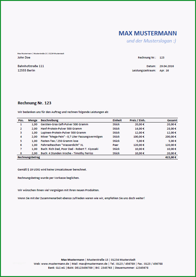 excel vorlage erstellung angebot rechnung produktdatenbank kundendatenbank