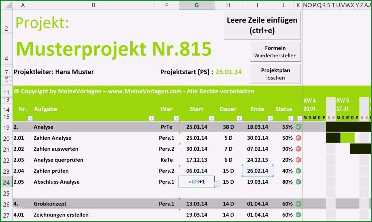 gantt excel vorlage angenehm projektplan excel