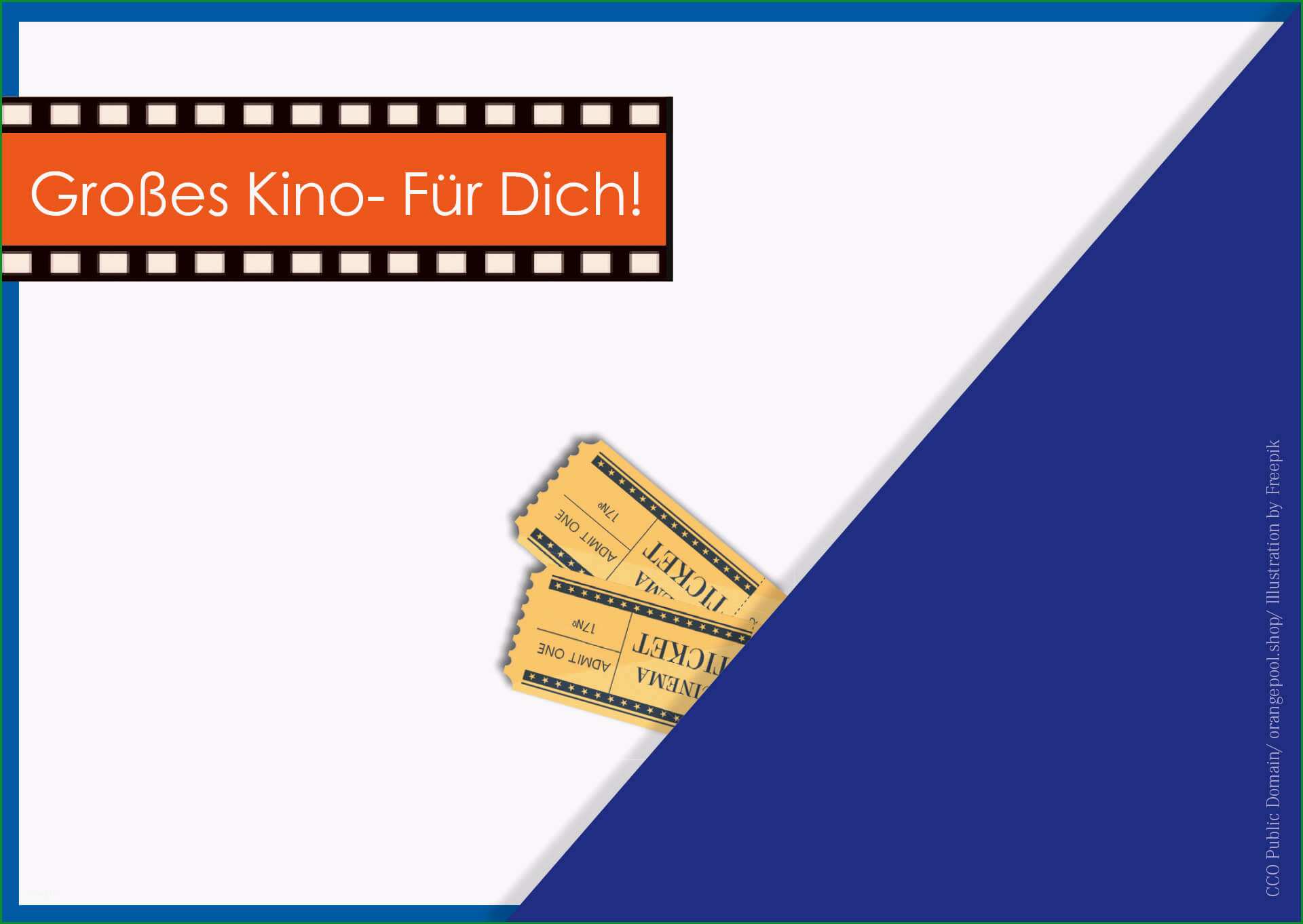 kostenlose vorlage geschenkgutschein kino