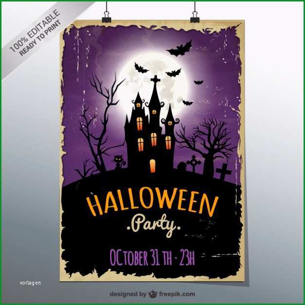 halloween party plakat vorlage