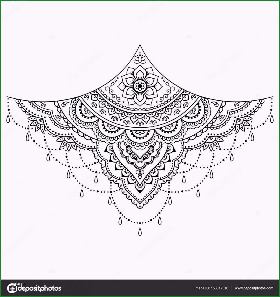 stock illustration henna tattoo flower template mehndi