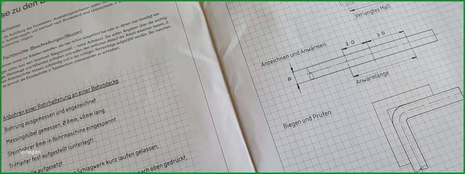 keine idee für das berichtsheft