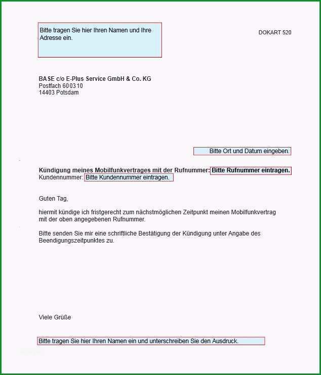 kundigung strom vorlage word kundigung handyvertrag vorlage freeware de