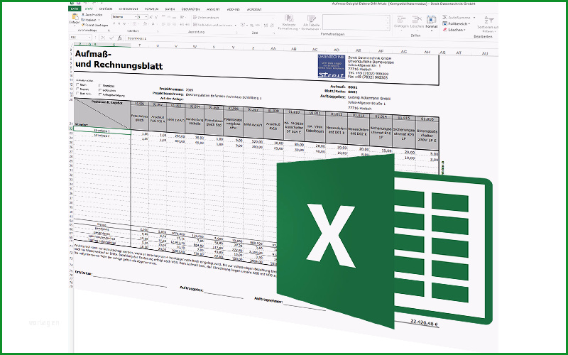 mobiles aufmassprogramm fuer excel