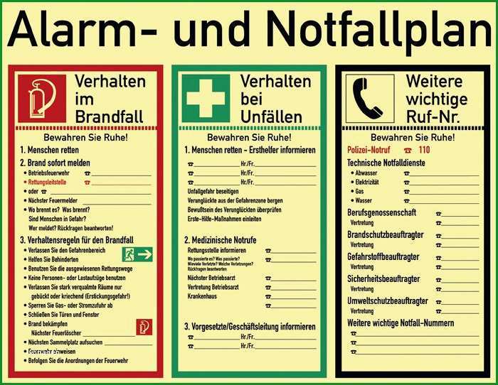 muster notfallplan ad