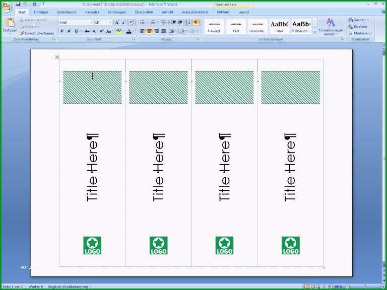 ordner ruckenschilder vorlage excel