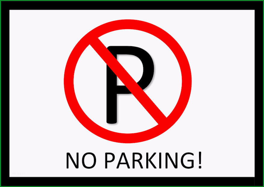 parken verboten schild ausdrucken