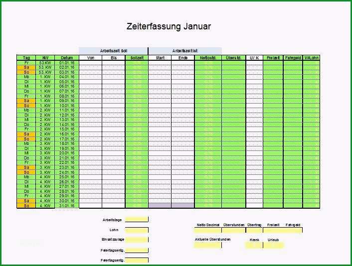 stundenzettel excel vorlage kostenlos 2016 schonste excel arbeitszeitnachweis vorlagen 2016 fice lernen