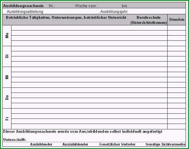 tagesbericht praktikum vorlage zum ausdrucken images 3