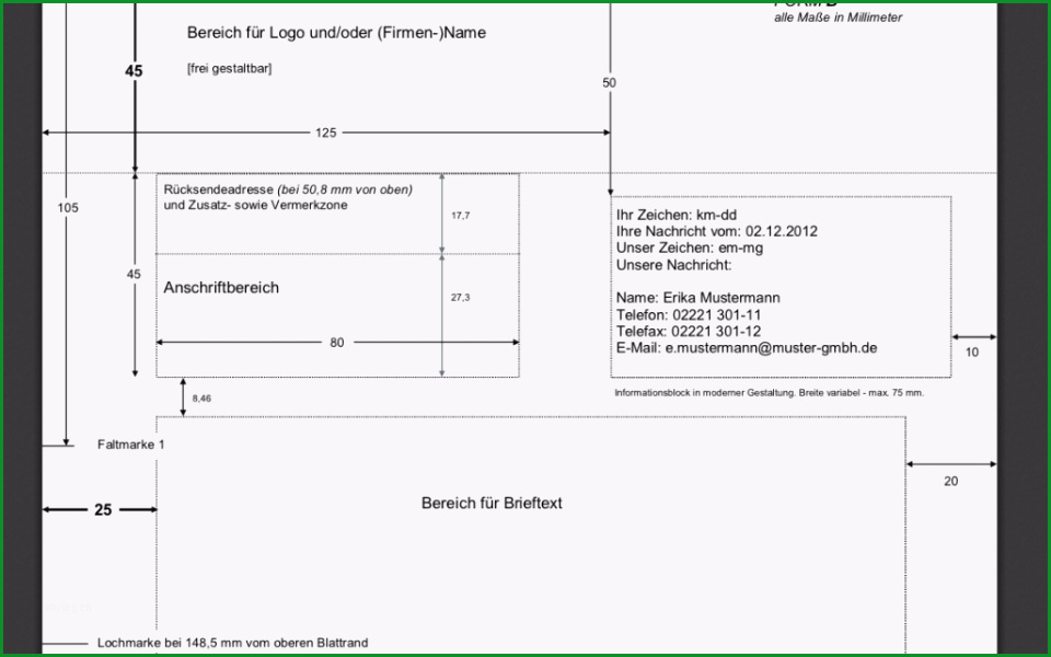 geschaftsbrief din 5008 4714