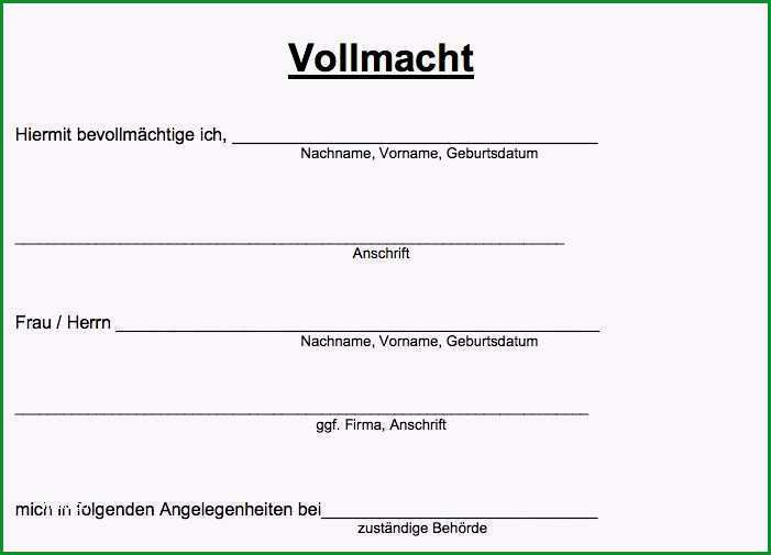 vollmacht kfz anmeldung vorlage fabelhaft vollmacht behorde auto millionair feeling