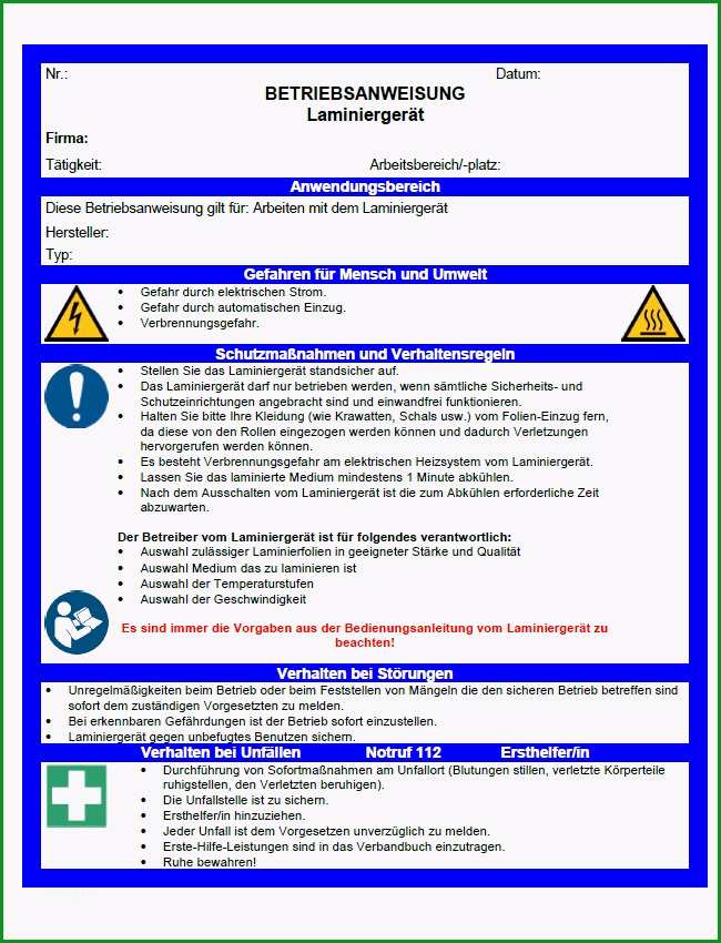 vorlage betriebsanweisung bewundernswert vertrag vorlage digitaldrucke betriebsanweisung 2