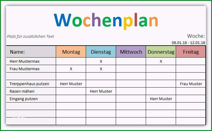 wochenplan