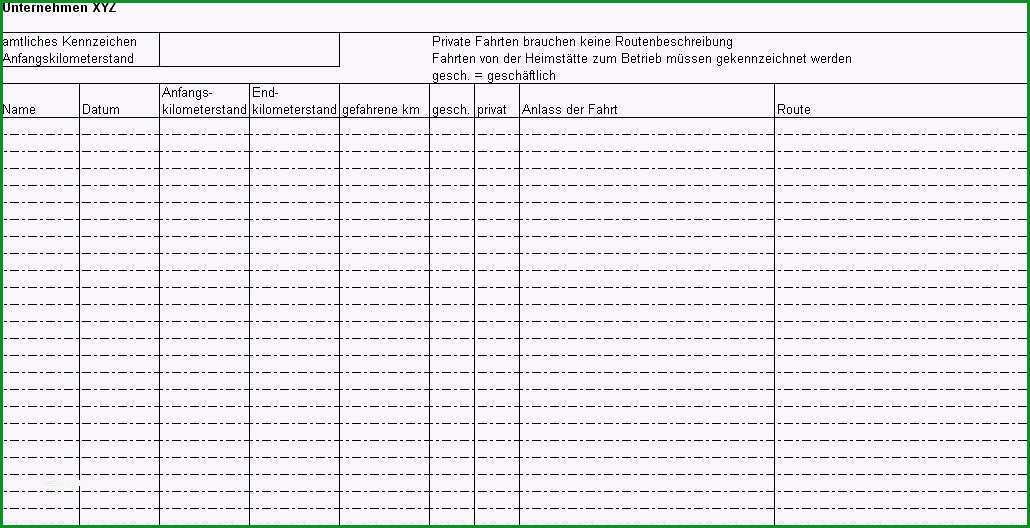 14 fahrtenbuch vorlage pdf