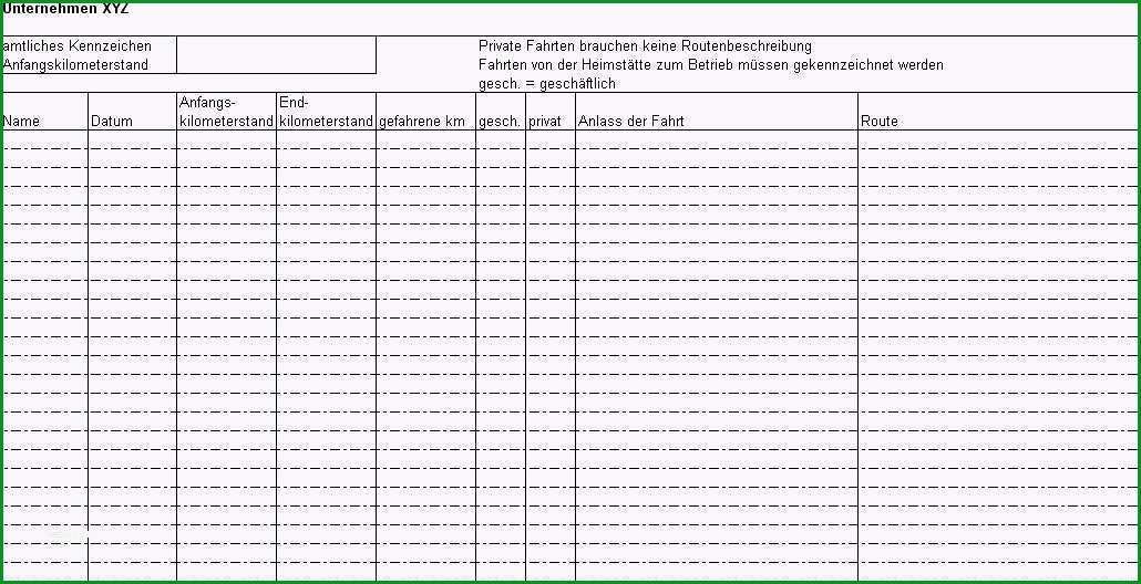 14 fahrtenbuch vorlage pdf