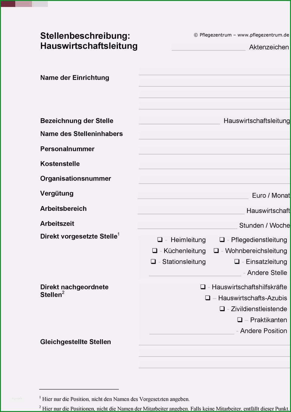 14 stellenbeschreibung vorlage excel