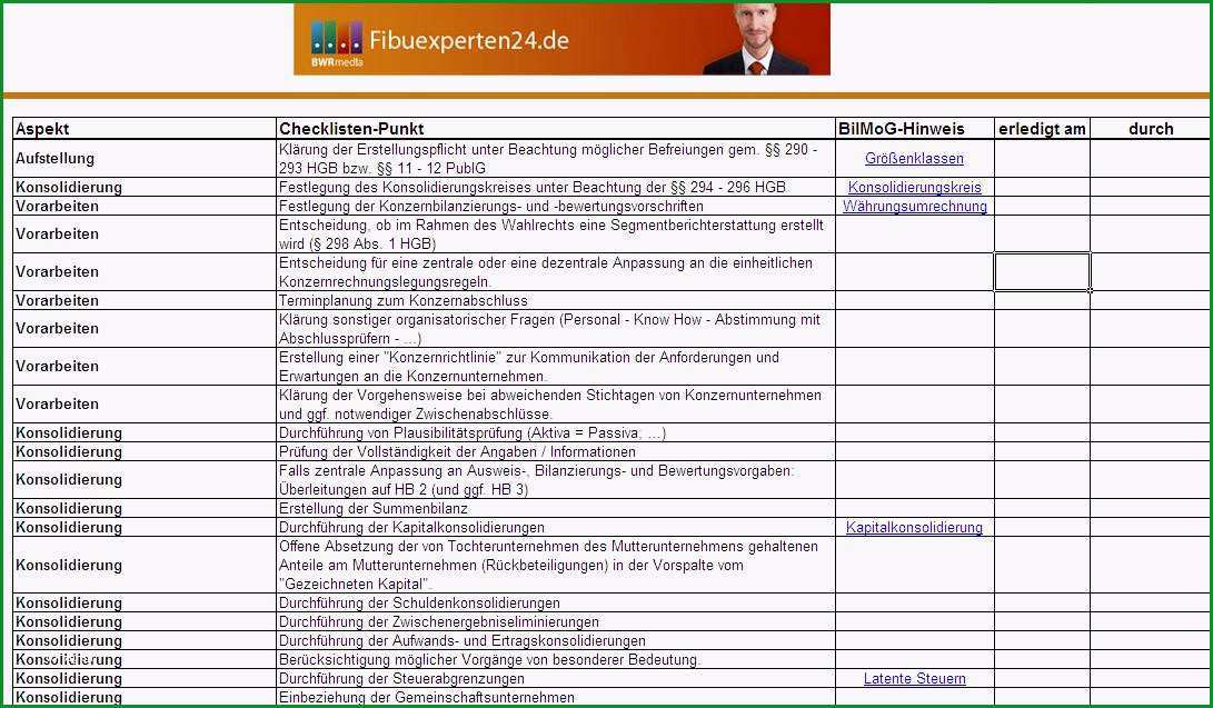 15 checkliste excel vorlage