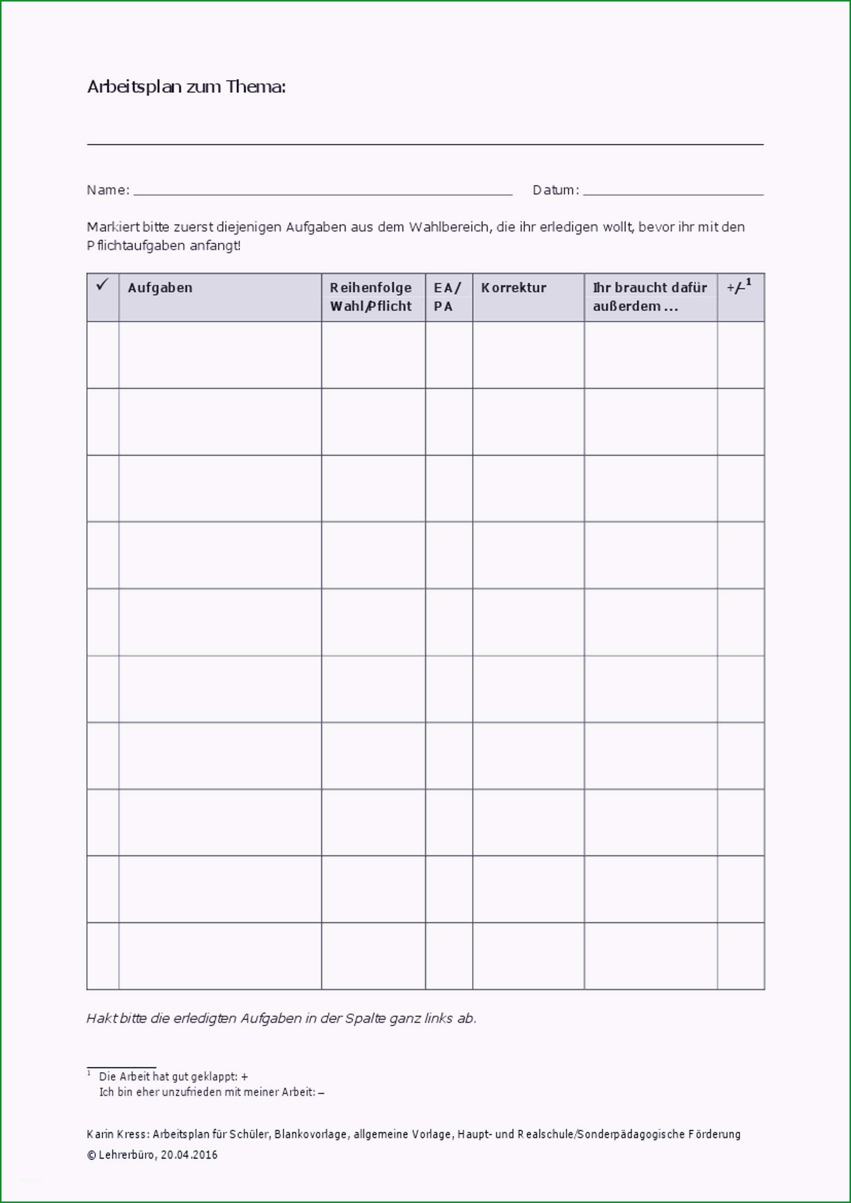 18 zielvereinbarung vorlage excel