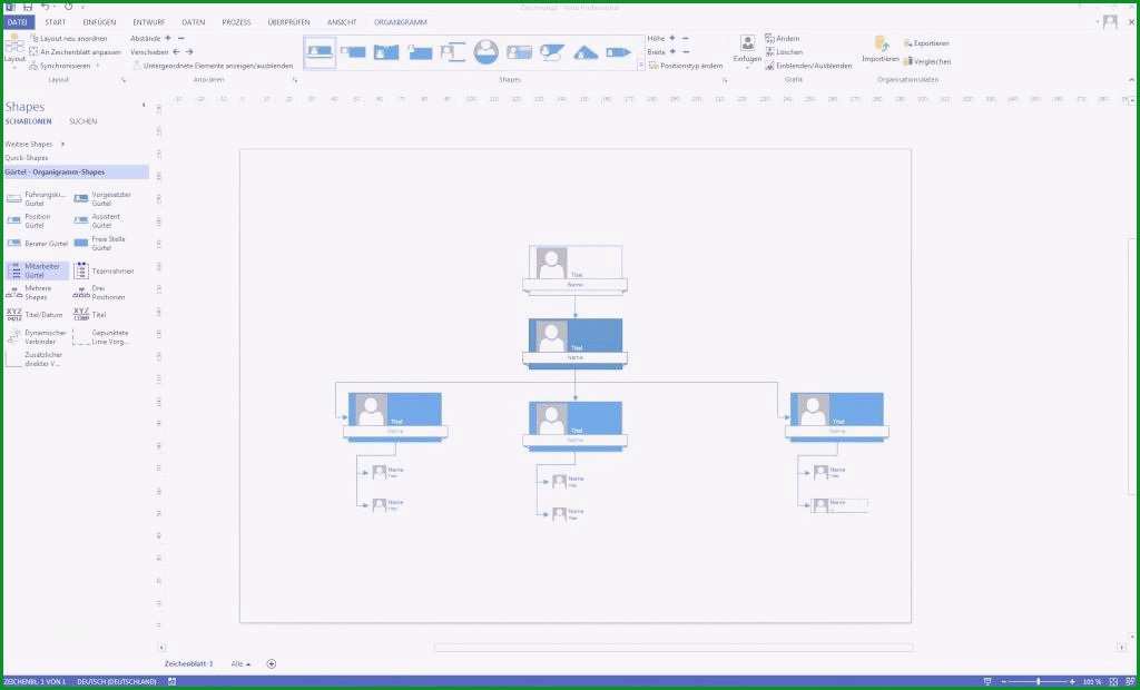 organigramm erstellen excel