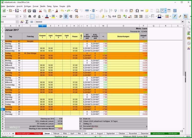 zeiterfassung kostenlos excel vorlage