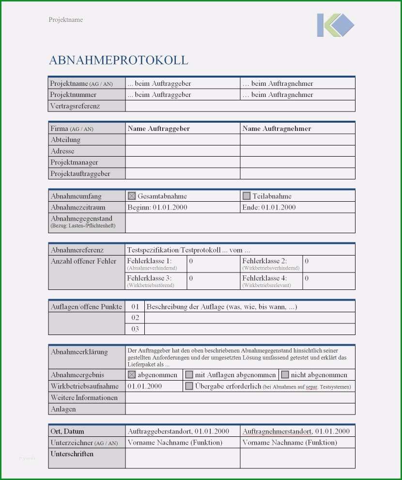 abnahmeprotokoll vorlage word erstaunlich abnahme protokoll muster wolfseher und partner ag page 2