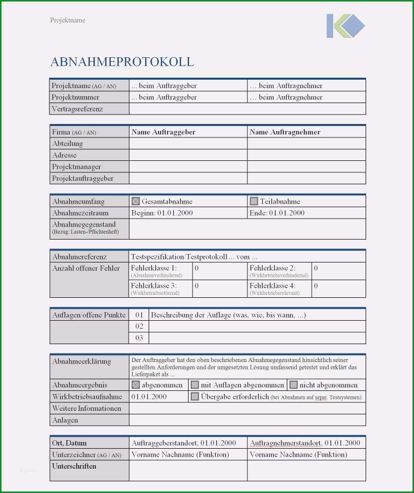 abnahmeprotokoll vorlage word erstaunlich abnahme protokoll muster wolfseher und partner ag page 2