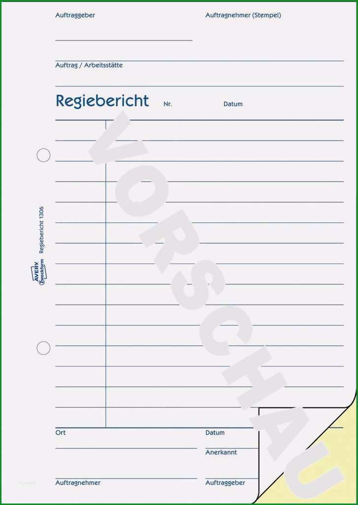 arbeitsbericht vorlage handwerk kostenlos luxus regiebericht 1306