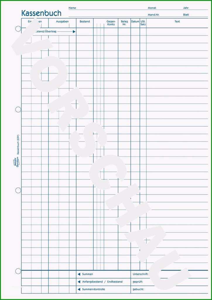 avery zweckform l4761 vorlage word schne kassenbuch 426kassenbuch vorlage zweckform
