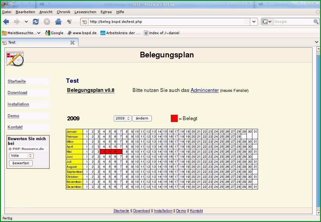 belegungsplan excel vorlage kostenlos