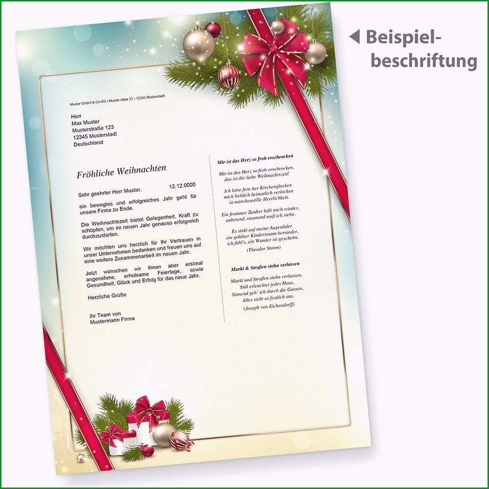 word vorlage weihnachten briefpapier