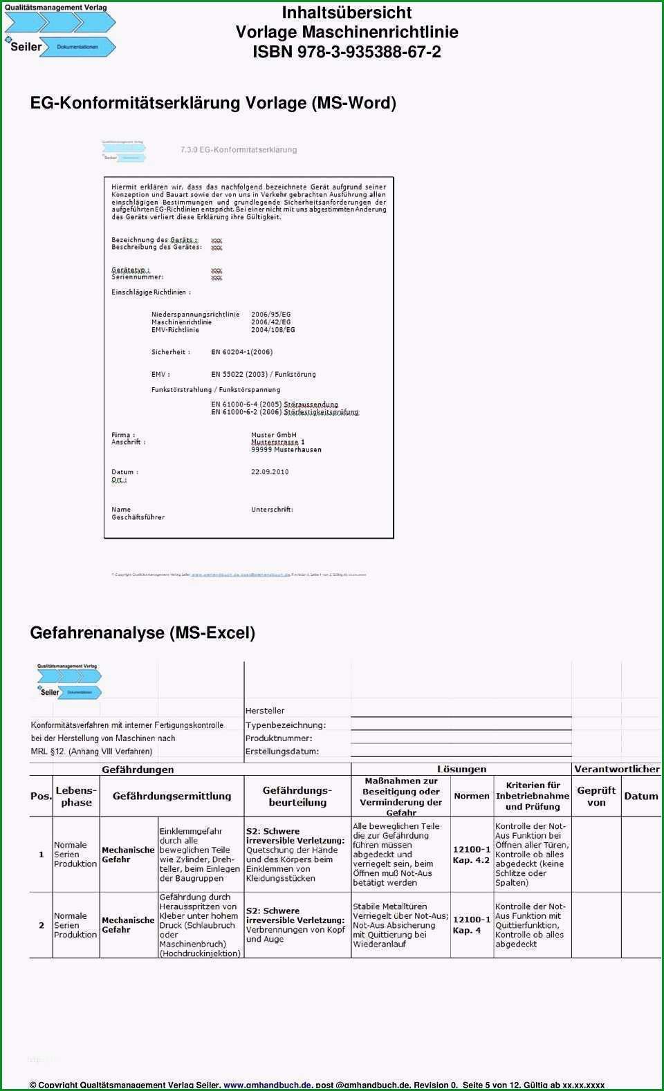 betriebsanleitung vorlage word wunderbar vorlage maschinenrichtlinie pdf