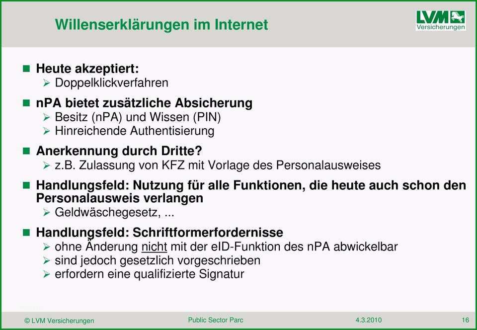 Der neue personalausweis in der versicherungswirtsc haft