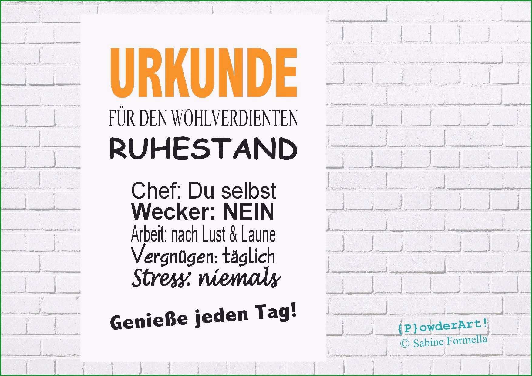 ruhestand karten vorlage