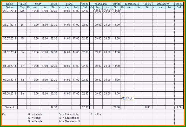 nstplan excel vorlage kostenlos