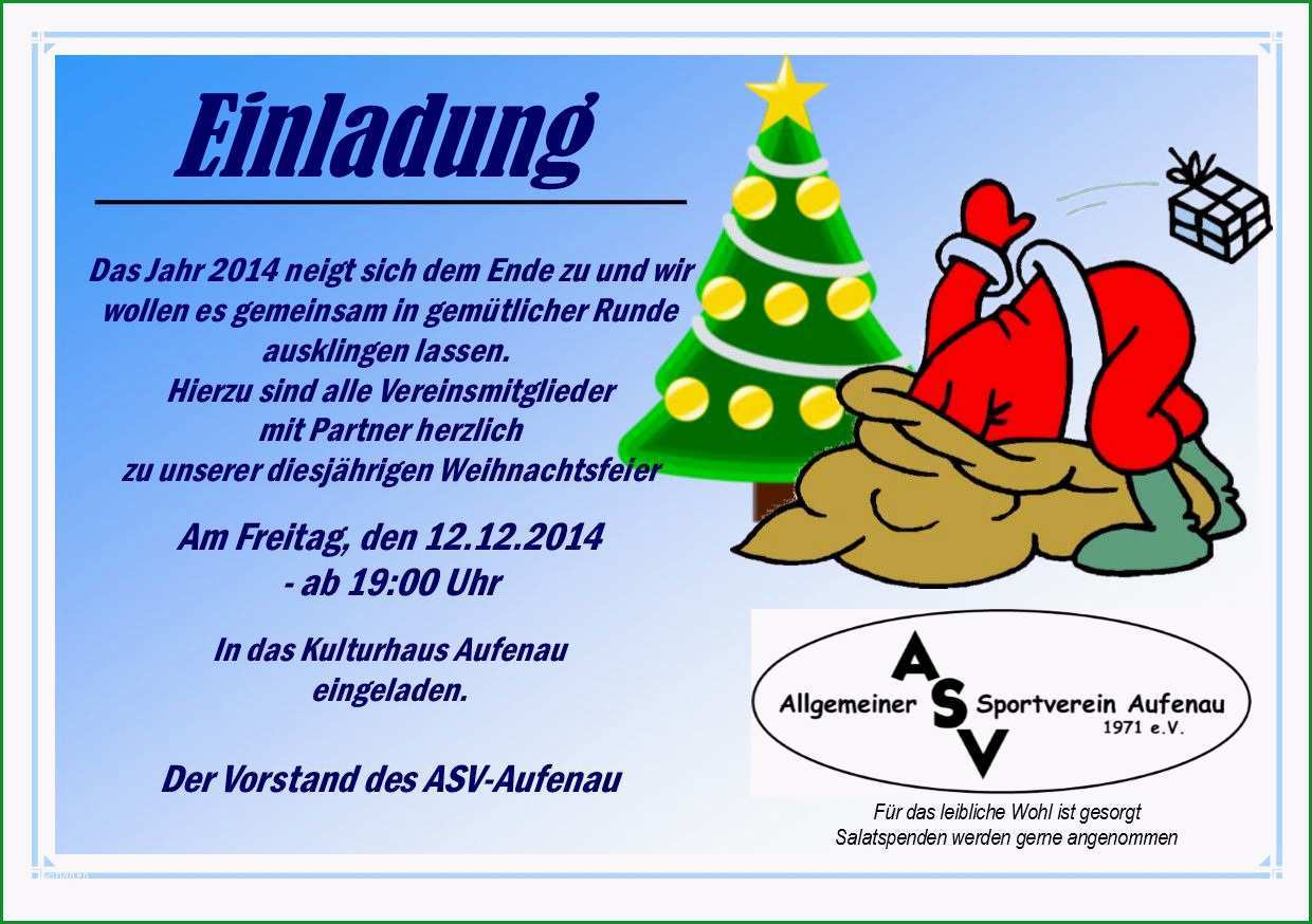 einladung weihnachtsfeier vorlage word