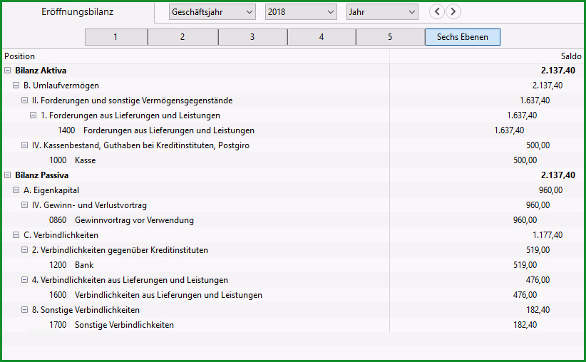 Eroffnungsbilanz erstellen