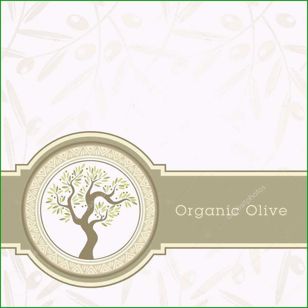 etikett vorlage vintage angenehme olivenol etiketten vorlage stockvektor tanjakrstevska