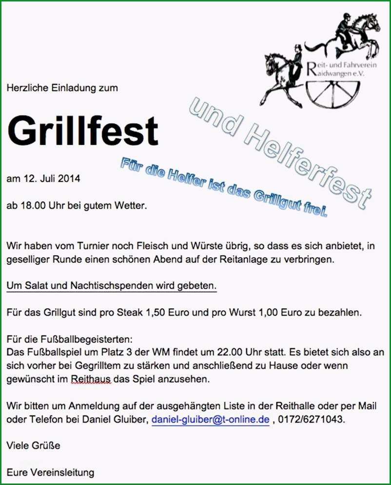 grillfest einladung